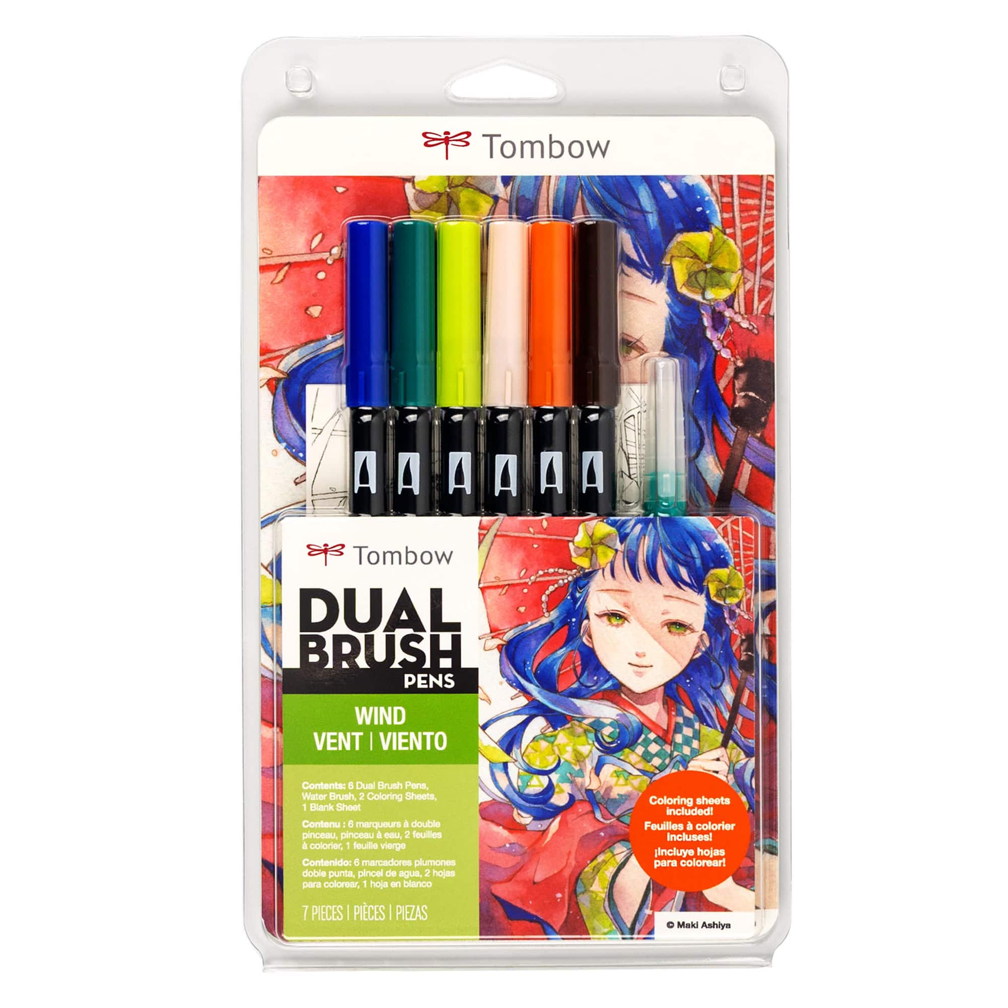 Tombow Wind Manga Illustration Dual Brush Pen Art Set